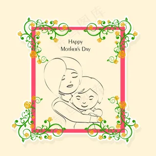 母亲节庆典贺卡设计
