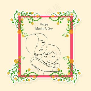 母亲节庆典贺卡设计