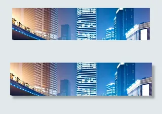 蓝色城市建筑背景