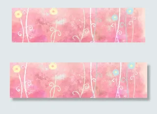 粉红色情人节促销海报背景图