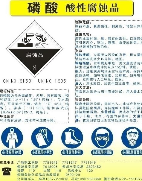 硫酸安全标识性质介绍与急救措施cdr矢量模版下载
