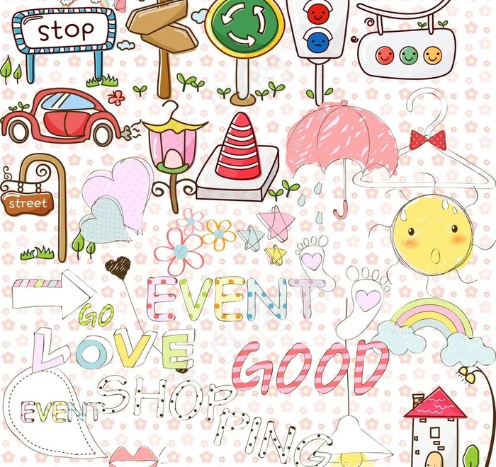 韩式清新小可爱图片psd模版下载