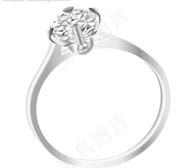 钻石戒指图片ai矢量模版下载
