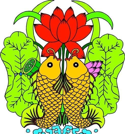 吉祥图案 中华传统图案 动物装饰图案 矢量素材 CDR格式_0053cdr矢量模版下载
