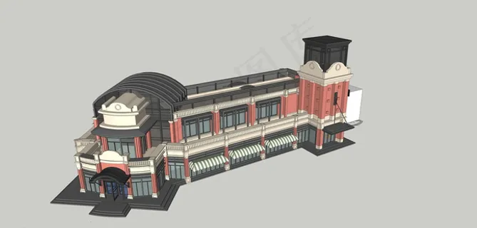 英式会所模型图片 英式会所模型图片