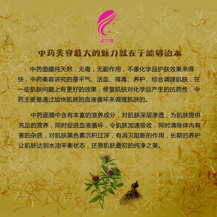 中药美容psd模版下载