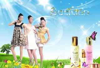 夏季化妆品图片