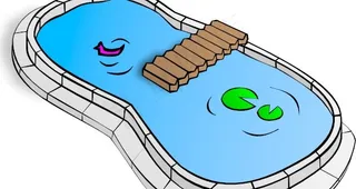 池塘的剪辑艺术