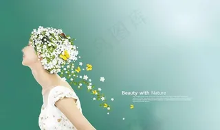 美女美容素材图片