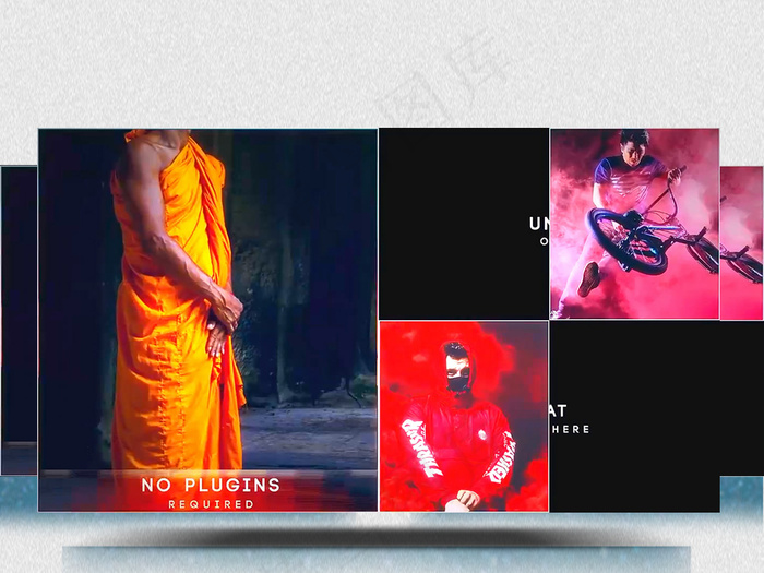 创意画册转换视频素材