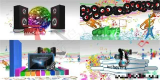 炫丽潮流风格音乐主题模板AE模板