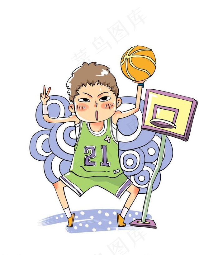 篮球男孩图片psd模版下载