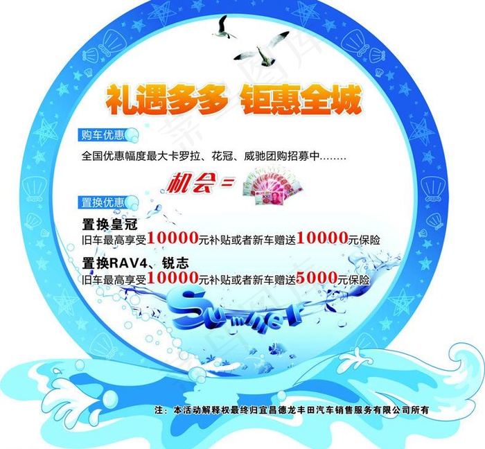 夏季异形地贴图片