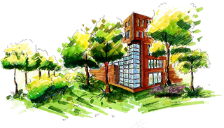 手绘水彩建筑旅游海报设计素材大全