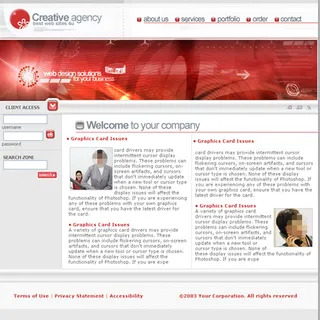 欧美企业网站模板