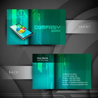 高档大气精致简洁名片设计模板