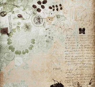 复古花纹布纹背景图片