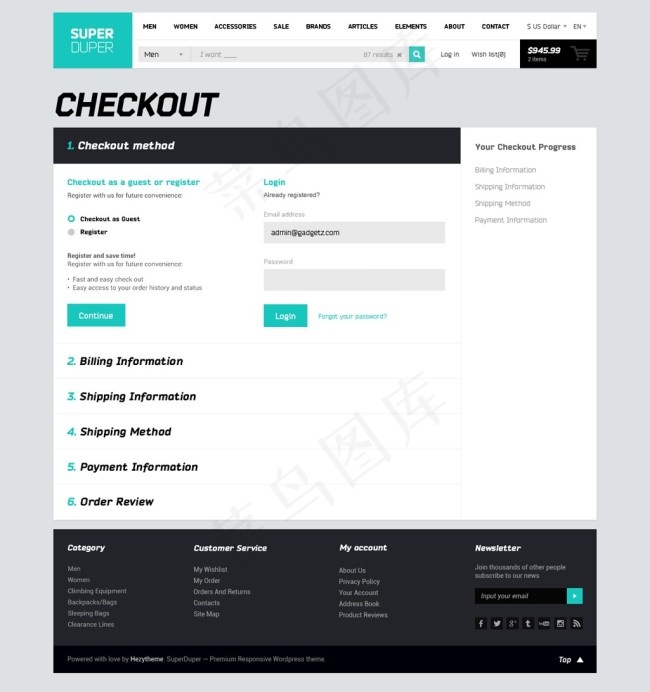 扁平化UI设计模板