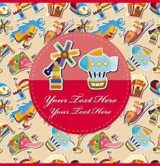 卡通动物插画03矢量