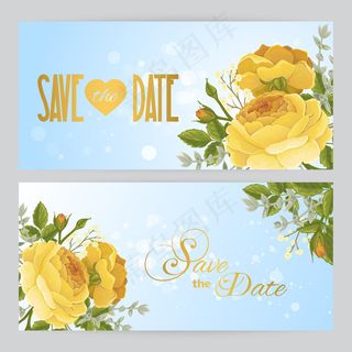 时尚鲜花花卡鲜花banner矢量素...