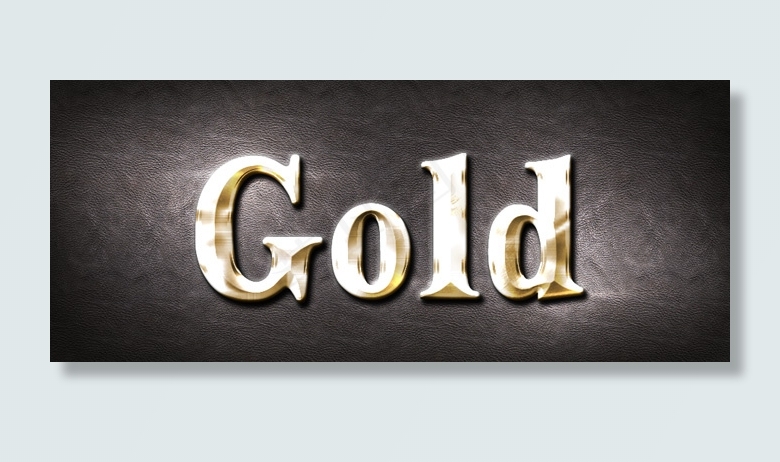 GOLD土豪金字体金色英文字体PS...