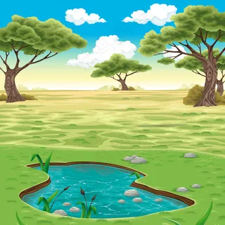 绿色背景矢量图