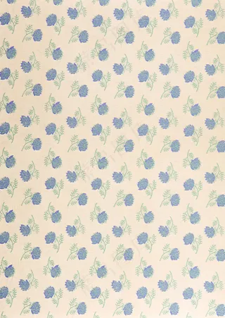 蓝色小花底纹