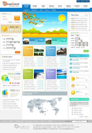 旅游行业网页模板