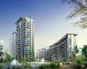 某住宅小区效果图