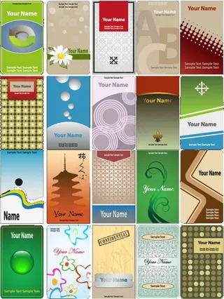 矢量简洁实用名片