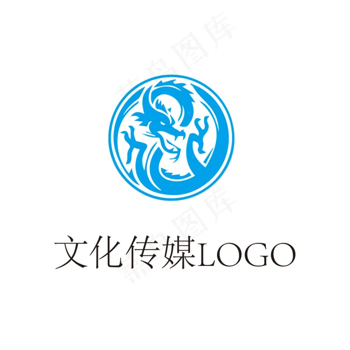 文化传媒LOGOai矢量模版下载