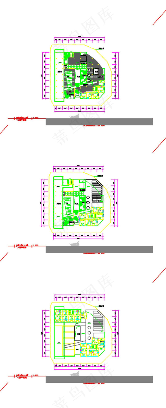 平面图建筑3D模型素材