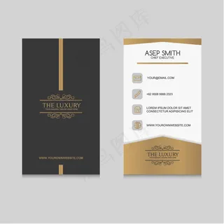 黑色蓝色IT科技大气名片