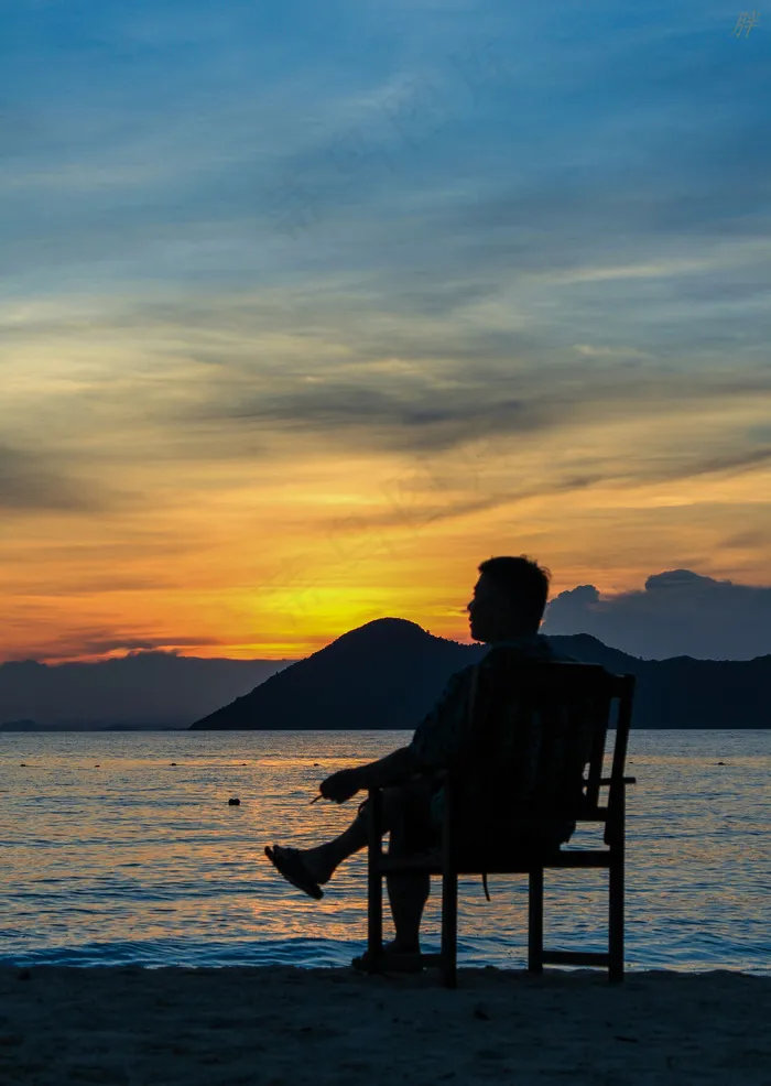 邦邦岛剪影图片