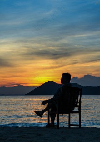 邦邦岛剪影图片