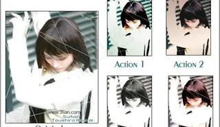 艺术写真调色ps动作