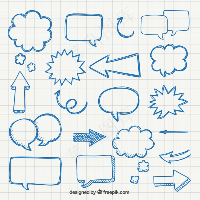 手拉箭头和气泡的讲话