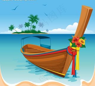 夏天背景矢量素材图片