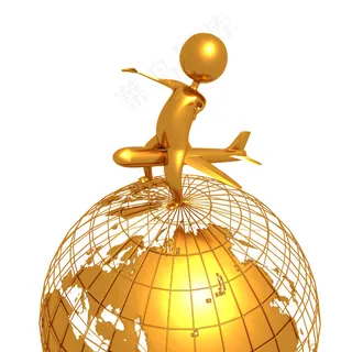 在金地球黄金的人