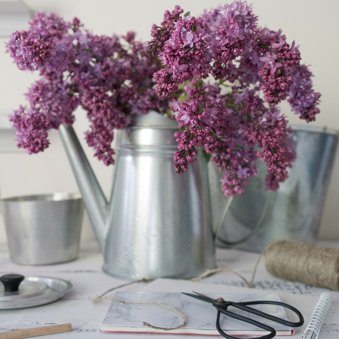 简约小清新文艺风插花静物摆拍背景