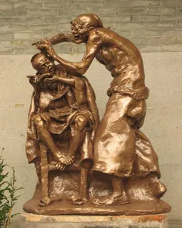 佛山梁园铜雕 理发图片 佛山梁园铜雕 理发图片