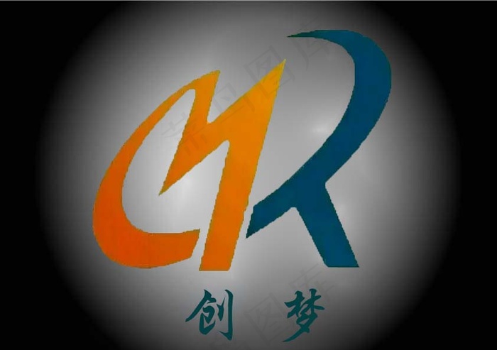 大学生创业平台创梦数码科技酷黑LO...psd模版下载