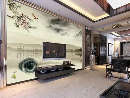中式电视背景墙