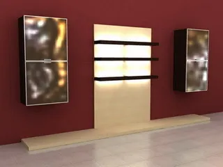 室内设计背景墙3d素材3d模型 4...