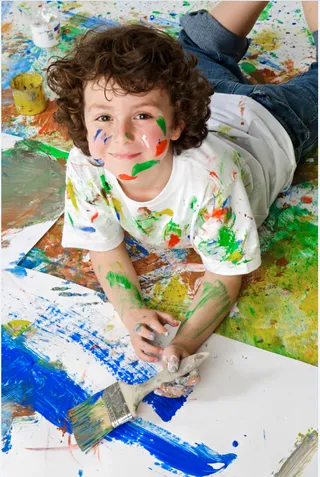 儿童涂鸦油漆