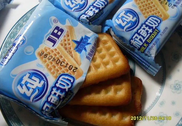 牛奶饼干图片