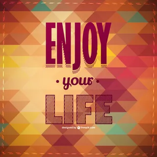 享受你的人生励志背景