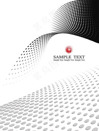 动感波纹文本背景素材