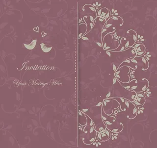 婚礼邀请卡图片