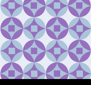 铜钱外形印花图案